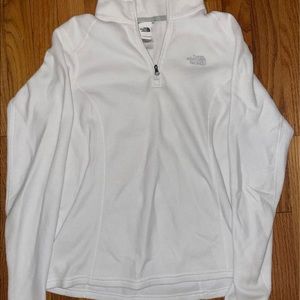 north face white fleece